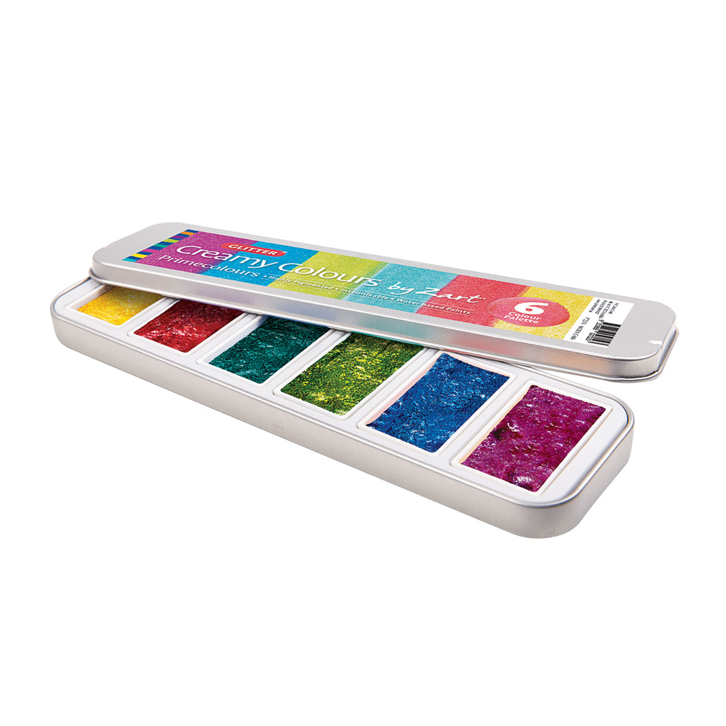 Creamy Watercolours Glitter Paint Set